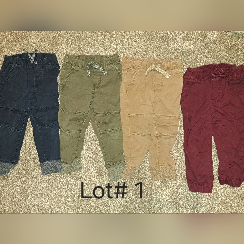 Cat and Jack Assorted Color Jogger Pants Set 2T